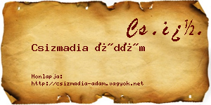 Csizmadia Ádám névjegykártya