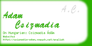 adam csizmadia business card